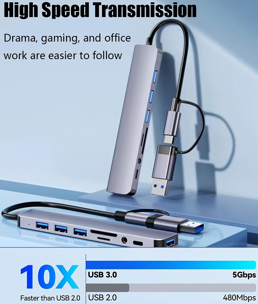 ProLink 8-in-1 USB-C Docking Station Hub
